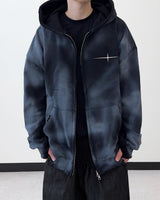 Anarchy Dirty Washing Hoodie Zip-up Warmer