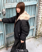 Boin Hooded Fur Padded Jumper
