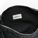 Split Half Moon Messenger Bag_Black