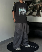 HS Rivet Line Nylon Balloon Pants (2C)