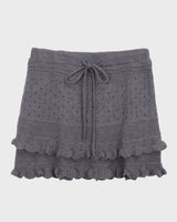 ヒルンニットフリルミニスカート