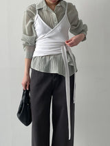 Ridge Wrap Bustier