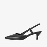 KITTEN SLINGBACK IN BLACK