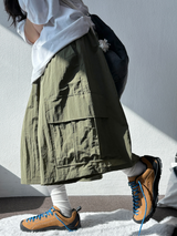 ライトニング✨カーゴワイドパンツ 🩶🖤💚3COLOR