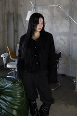 Serine boucle crop jacket