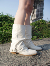 Folding Linen Summer Boots
