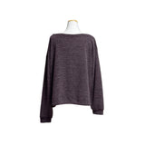 (3color) リボンストライプオフショルダーニットTシャツ