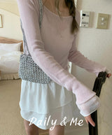Layered color knitwear(3color_