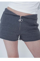 ロゴ 2WAY ショートパンツ_CHACOAL (fleece.ver)