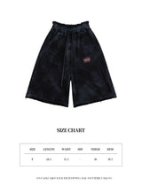 Washed destroyed bermuda P dusty gray