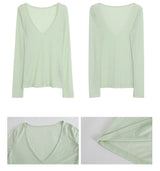 Mint Loose-Fit Layered Sleeveless T-shirt( T + sleeveless set)