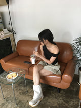 チャンキーリネンブーツ (1color)