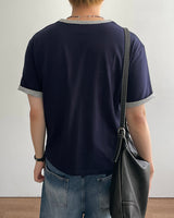 Border Crop Short Sleeve T