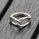 SVR-610 2PM Junho Worn Silver 925 Simple Daily Friendship Couple Loop Silver Ring
