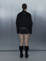 SHORT CHOKER JACKET / BLACK