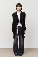 (W) Raven Wrinkled Cardigan