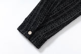 BEADED PIPE EMBROIDERY CROSS JACQUARD DETROIT JACKET