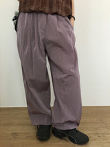 メタリックツータックワイドパンツ (3color)