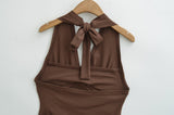 Lena Tie Halter Top