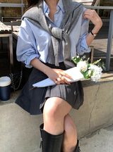 Wanted Pleated Mini Skirt