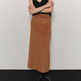 Cashmere Maxi Skirt _ Camel