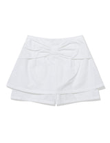 GIANT RIBBON SKIRT PANTS(WHITE)