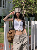 Honey loose fit net beanie