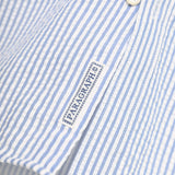 PARAGRAPH HERITAGE OVAL CHECK SHIRT - SKY BLUE STRIPE