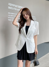 Lovell Tailored Strap Linen Jacket