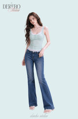 Candy Mint Double Layered Sleeveless (Two Piece) 