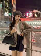 Daily V-neck Crop Knit Cardigan (9color)