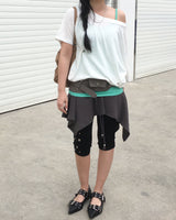 Piercing one shoulder T