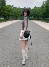 Nose Pocket Training Flare Mini Skirt