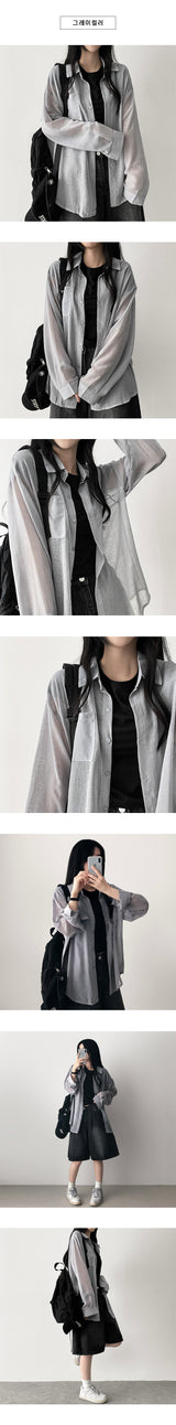 Lotty pocket cool long-sleeve shirt