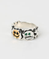 Clover eyes ring (925 silver)