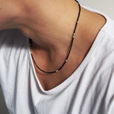 グリッターネックレス BLACK (M)