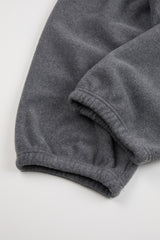 Cozy belted fleece jogger pants
