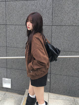 Dumb Suede Blouson Jacket