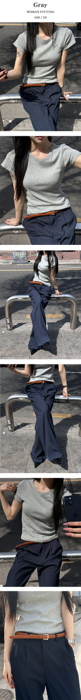 [S/S] slim fit half t-shirts(4color)