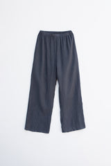 Pleat banding pants (Dark grey)