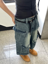 Origin Vintage Cargo Denim Bermuda Pants