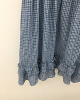 バックレスプレイドワンピース (2color)