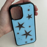 stars case (blue brown) 