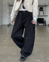 Wellow D-ring cotton balloon pants