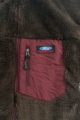 Retro deep pile fleece jacket