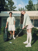 DVRKプライブポインテルニットクロップドトップス＆カーディガンセット - DEWKIST