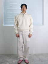 26ss wide double pleats chino pants 3color