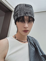 フリンジサイドラインマッスルフィットリブノースリーブ