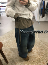 プレイドチェックローブラウス (2color)