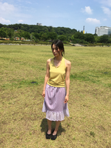 Hayes Bloom Frill Skirt (2color)